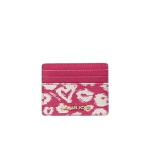 NWT Michael Kors Jet Set Travel Electric Pink Card Case